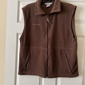 Mens Columbia brown vest size large